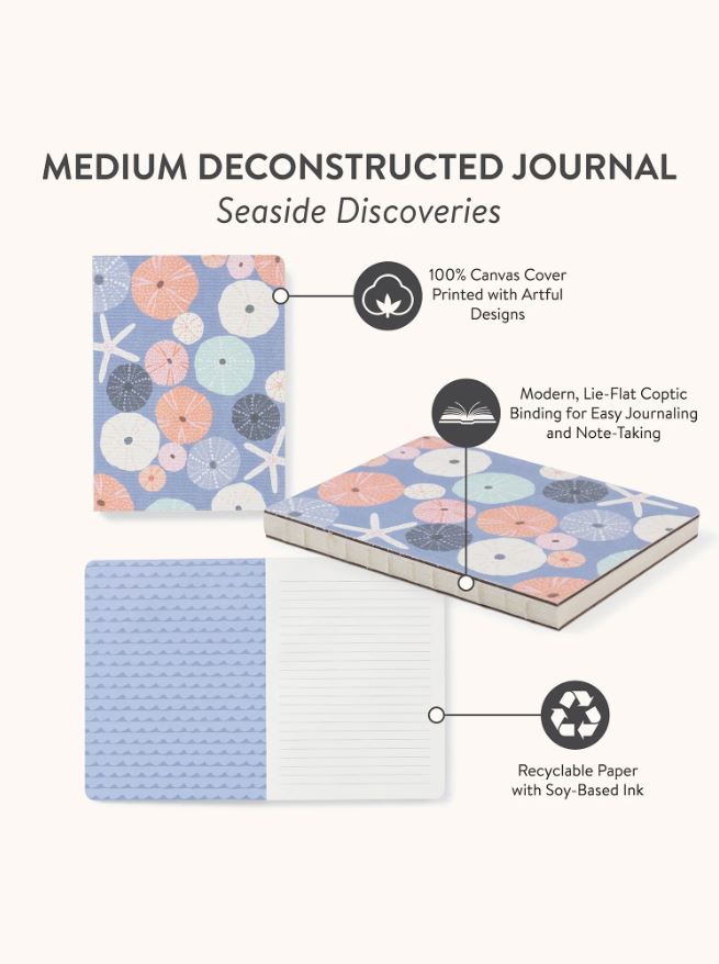 Seaside Discoveries Medium Deconstructed Journal