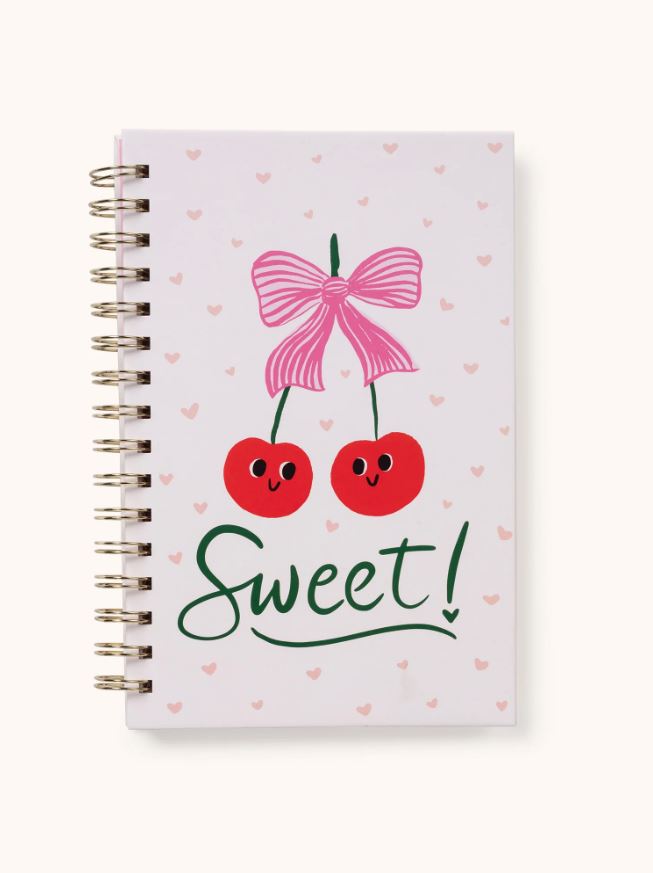 Sweetest Cherry Medium Spiral Notebook