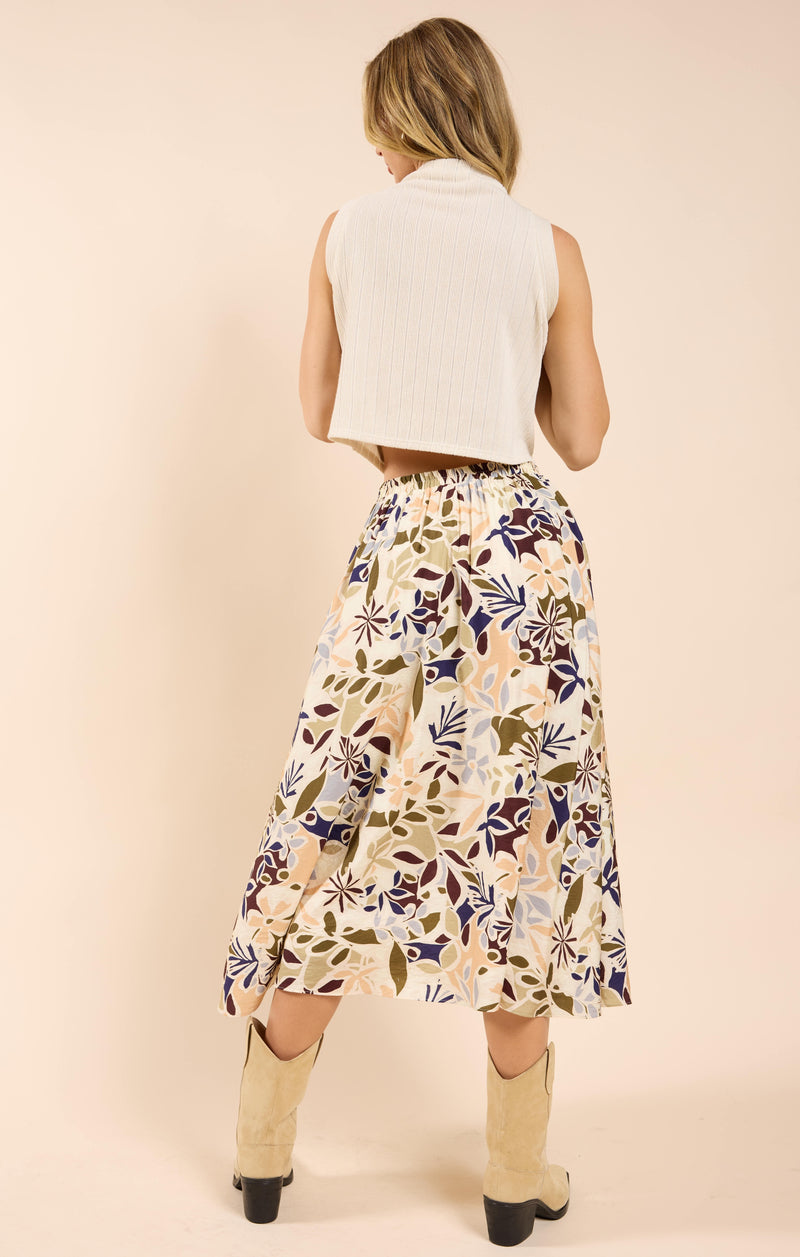 Open Road Midi Skirt, Multi | Sadie & Sage