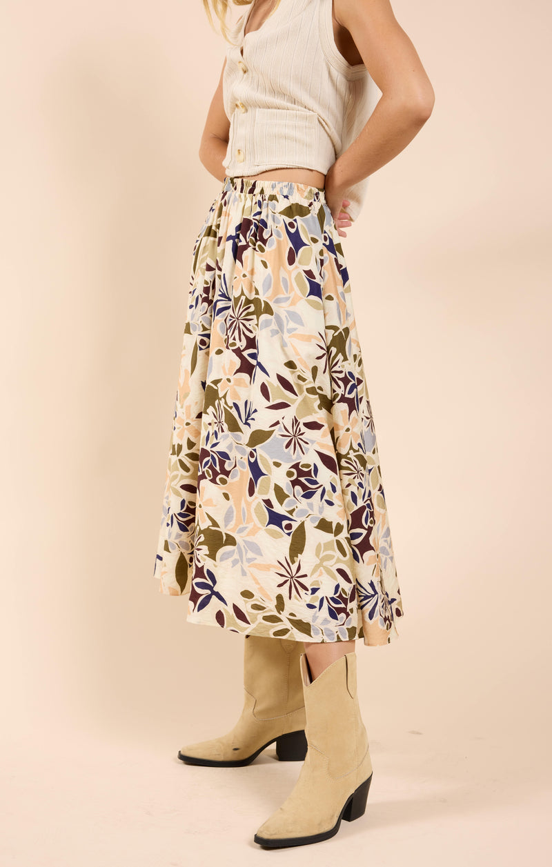 Open Road Midi Skirt, Multi | Sadie & Sage