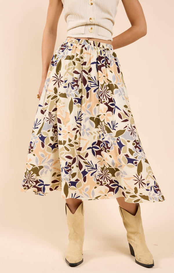 Open Road Midi Skirt, Multi | Sadie & Sage