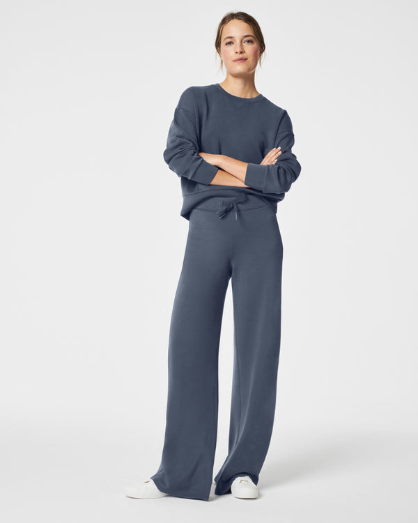 Airessentials Wide Leg Pant, Dark Storm | SPANX