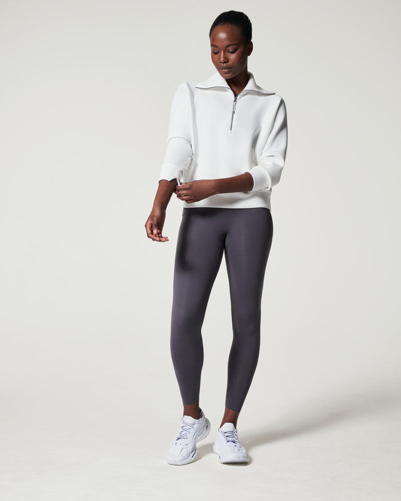 Airessentials Half Zip Sweatshirt, Powder | SPANX