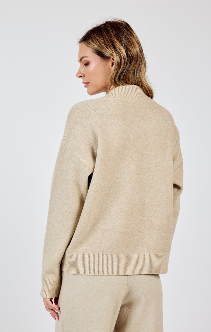 Kelsie Button Front Cardigan, Stone | Sadie & Sage