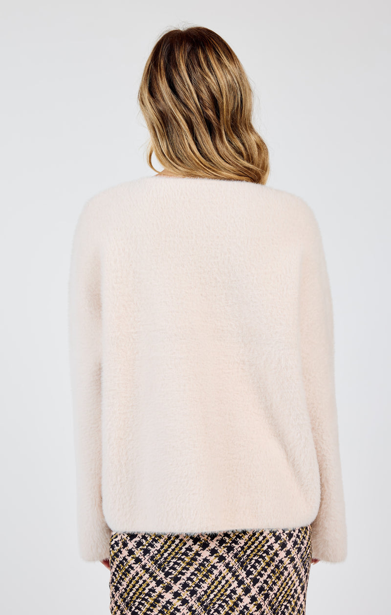 Consistency Soft Cardigan Coat, Light Blush | Sadie & Sage