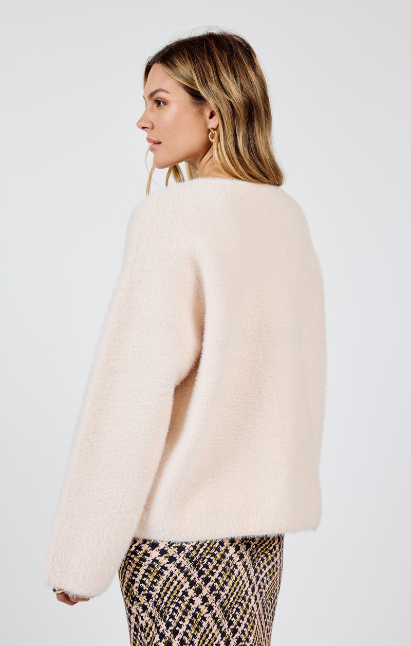 Consistency Soft Cardigan Coat, Light Blush | Sadie & Sage