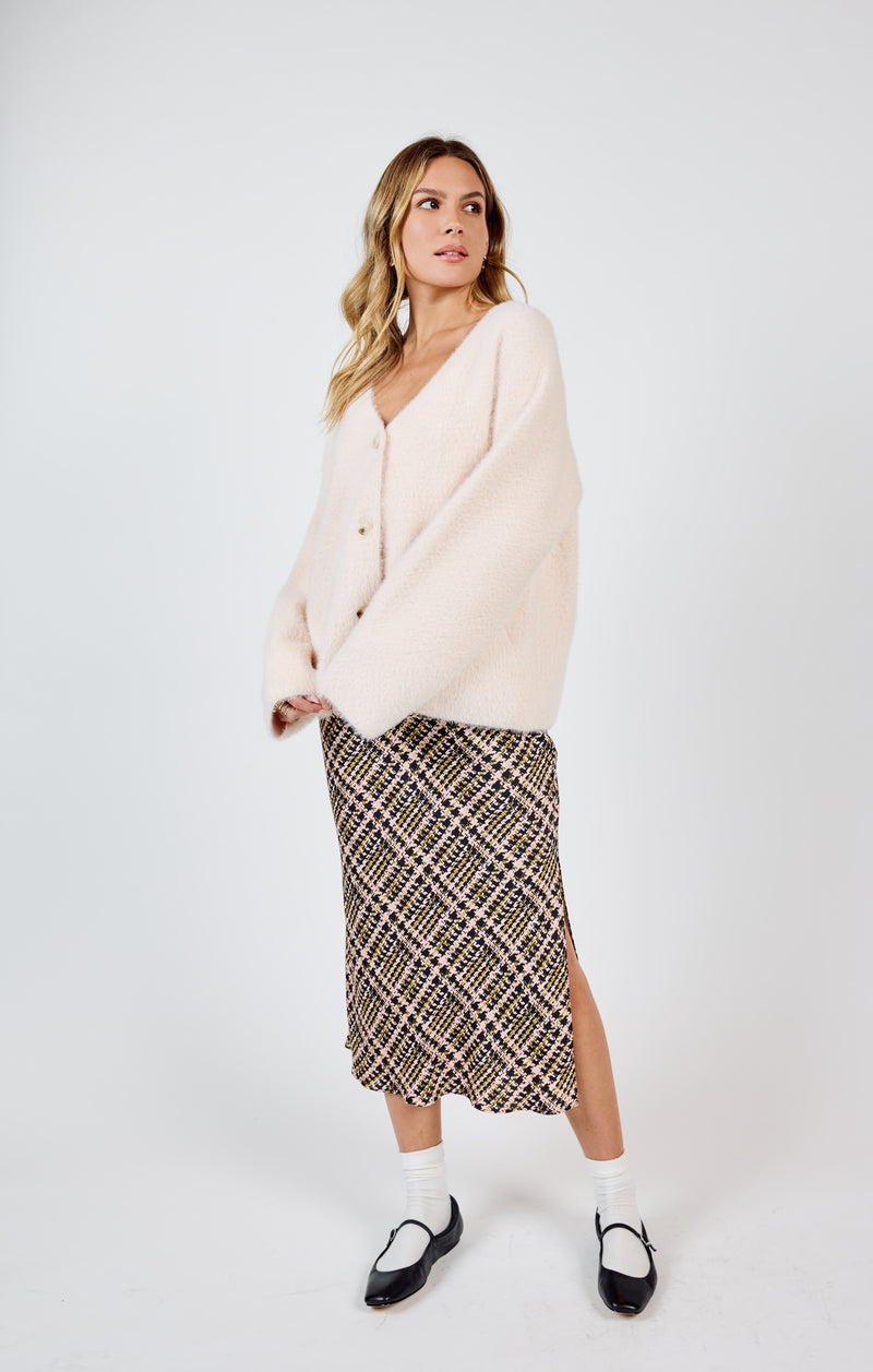 Consistency Soft Cardigan Coat, Light Blush | Sadie & Sage