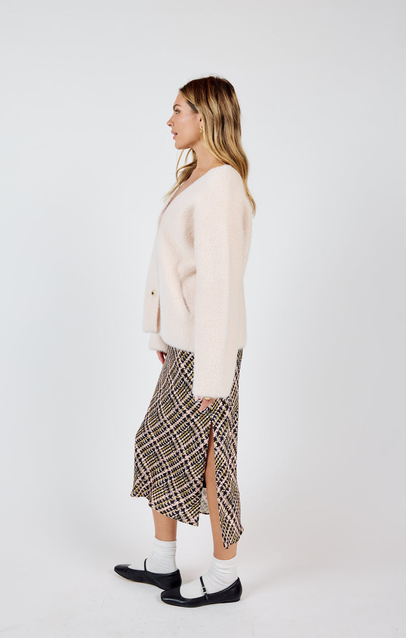 Consistency Soft Cardigan Coat, Light Blush | Sadie & Sage