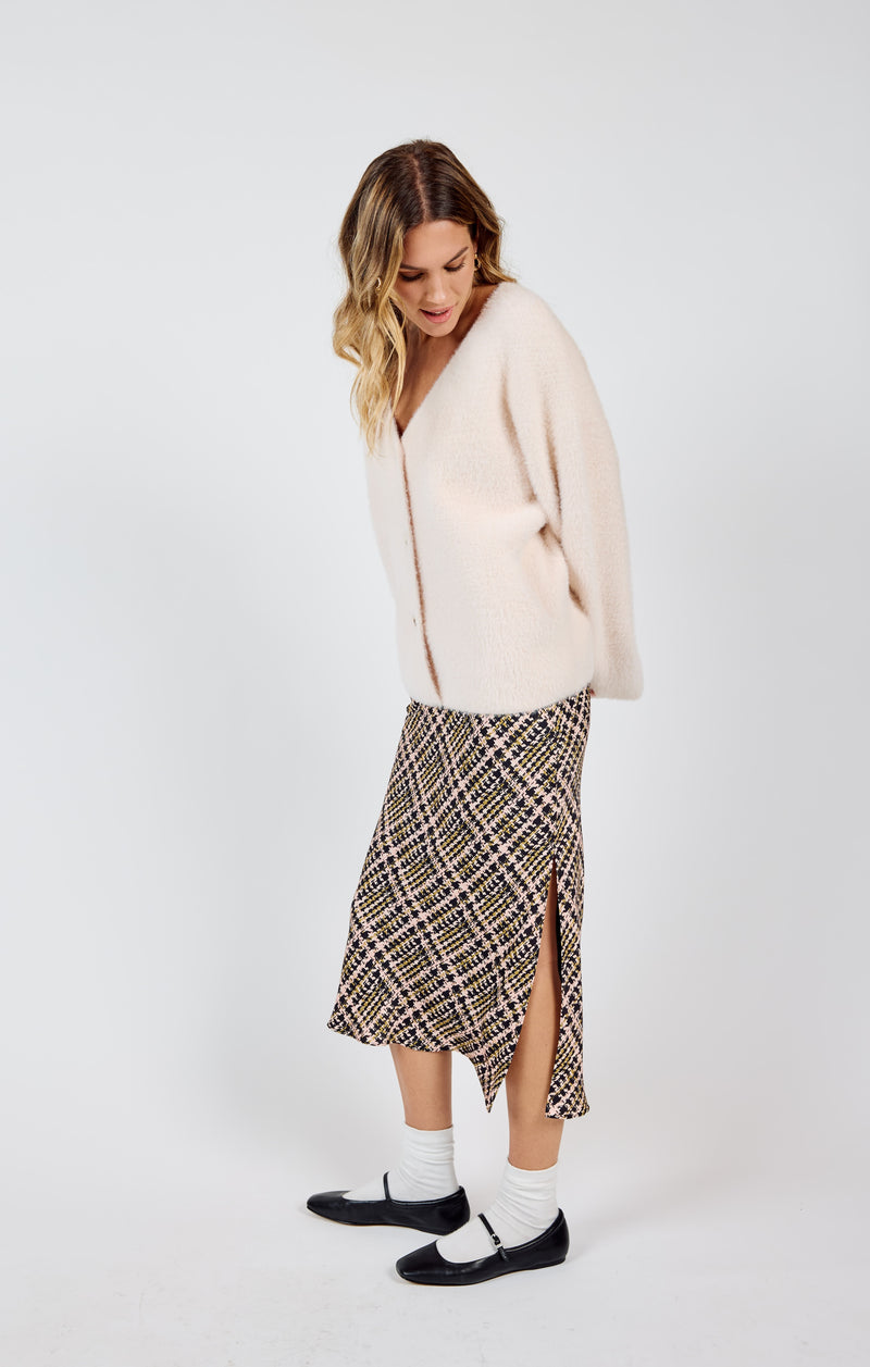 Consistency Soft Cardigan Coat, Light Blush | Sadie & Sage