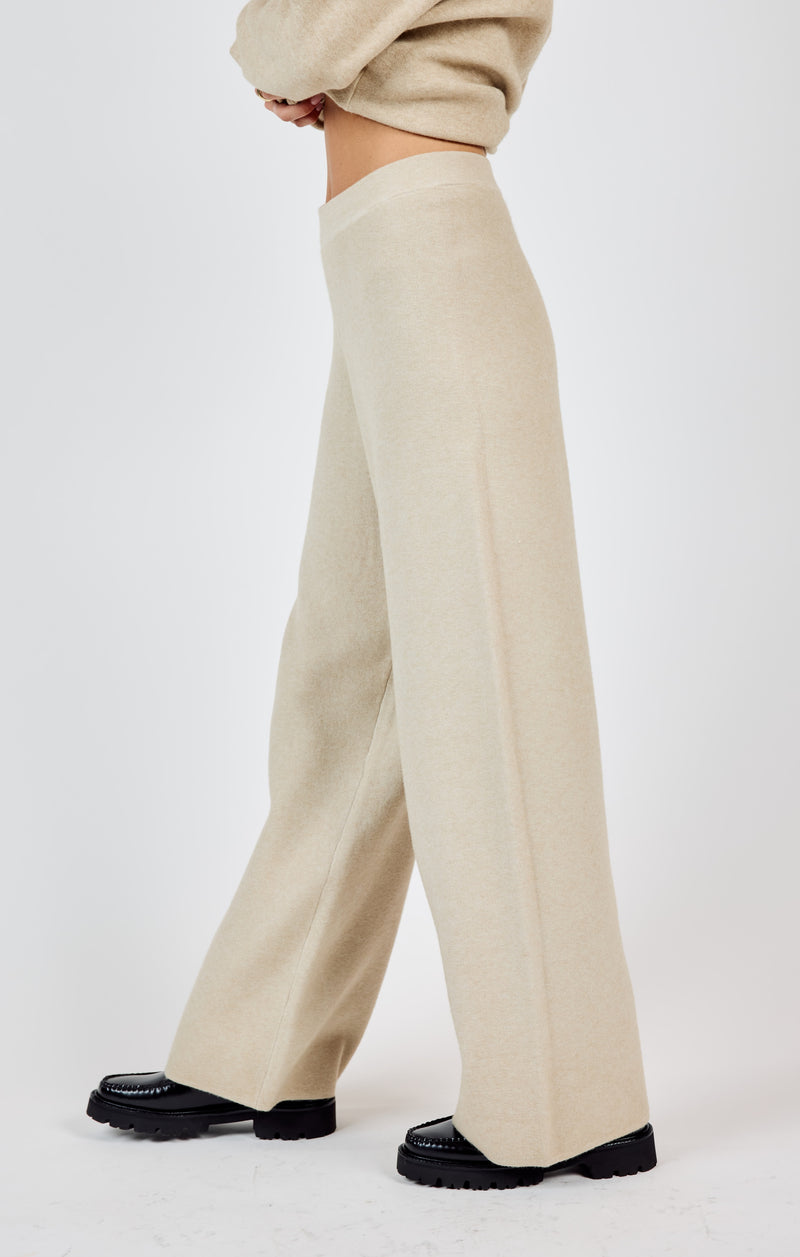 Kelsie Knit Pants, Stone | Sadie & Sage