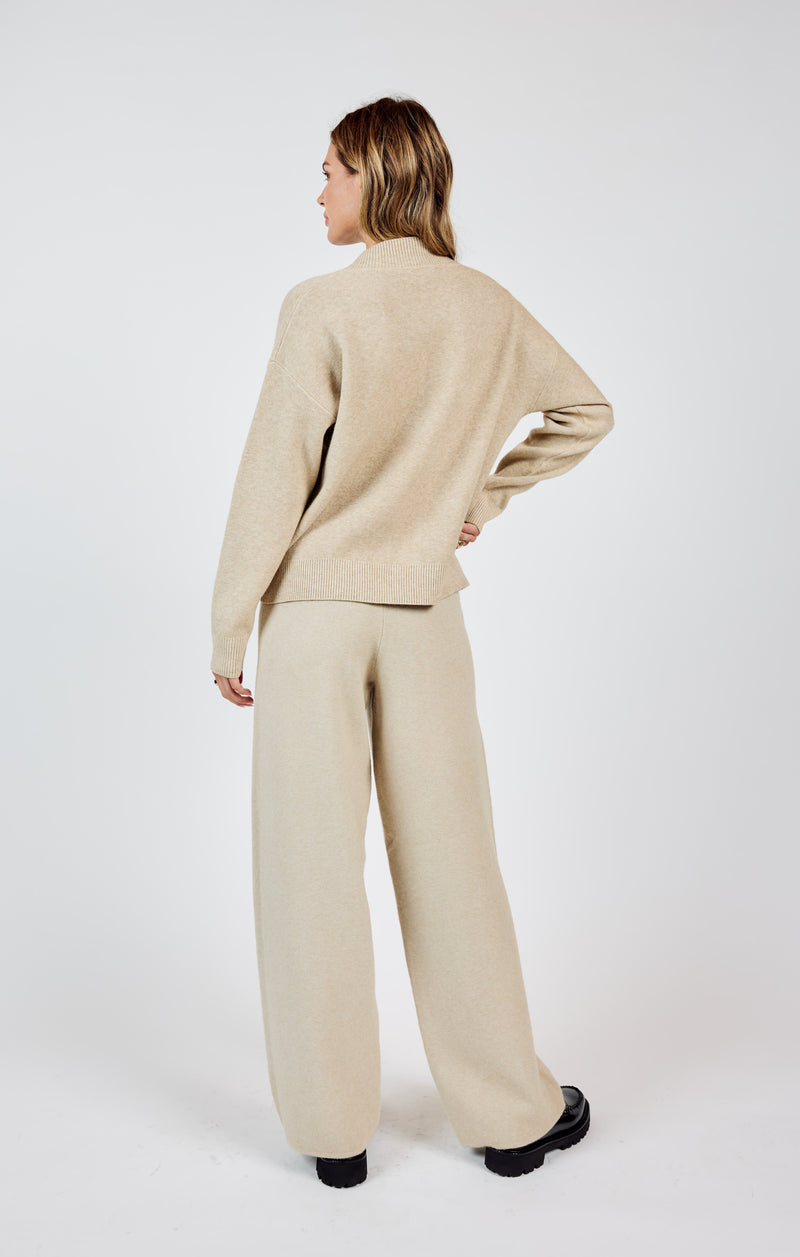 Kelsie Knit Pants, Stone | Sadie & Sage