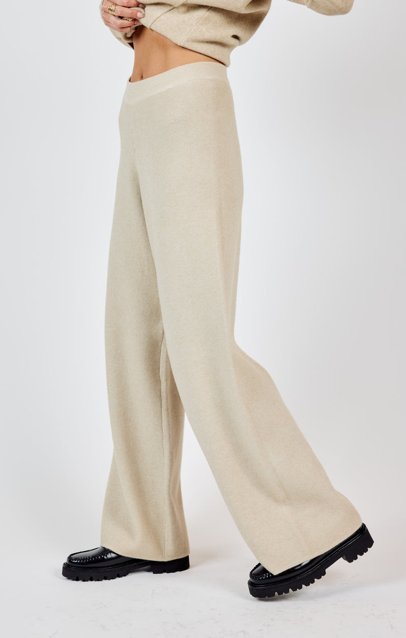 Kelsie Knit Pants, Stone | Sadie & Sage