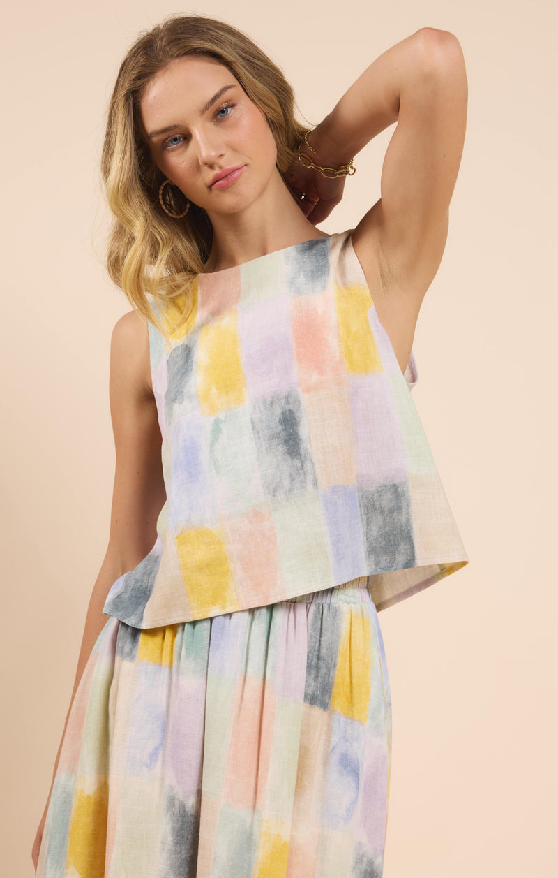 Petrichor Sleeveless Top, Multi | Sadie & Sage