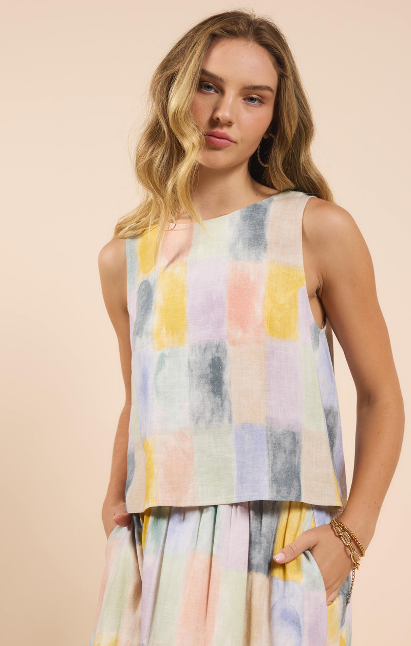 Petrichor Sleeveless Top, Multi | Sadie & Sage