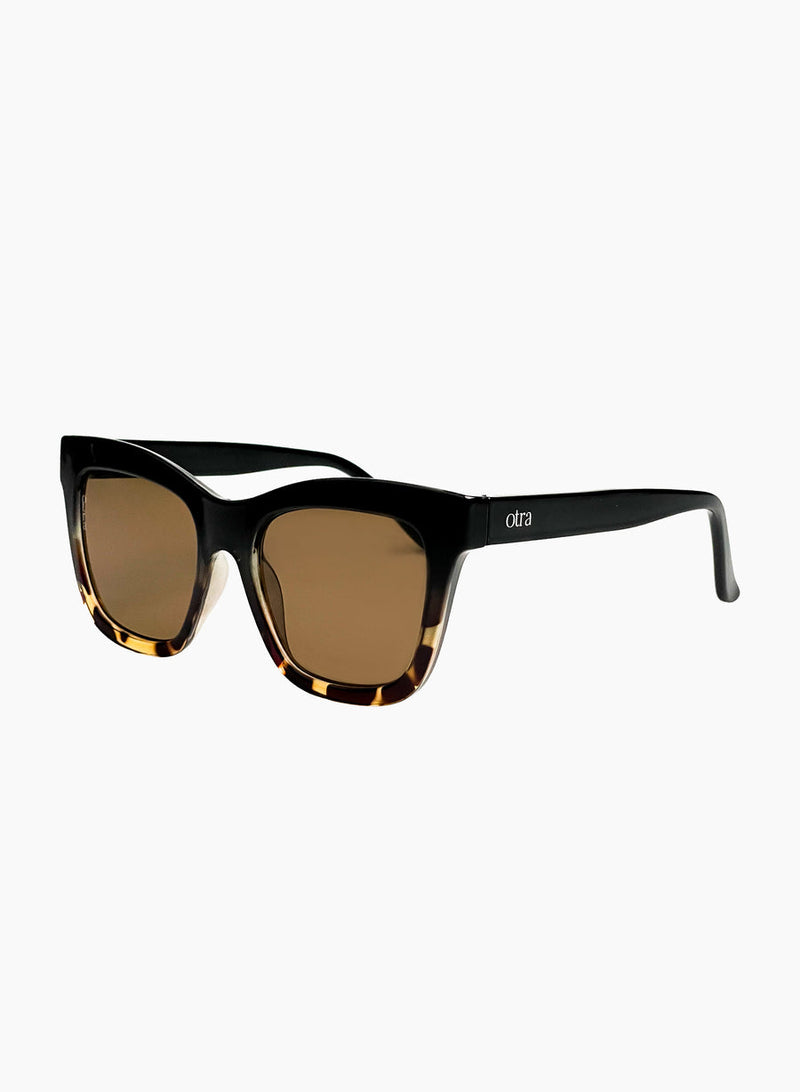 Irma Sunglasses, Black Tort/Brown | Otra