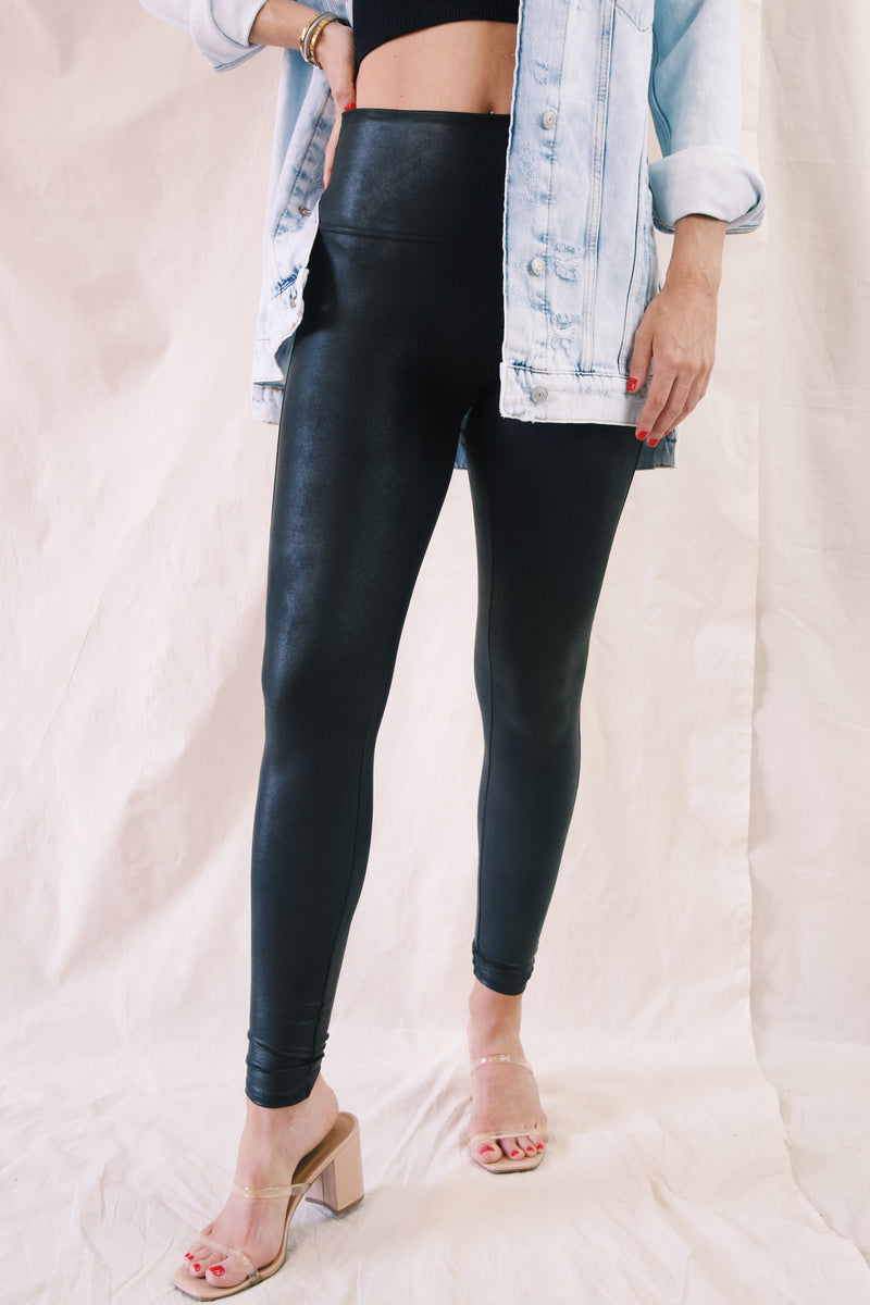 Faux Leather Leggings, Black  SPANX® – North & Main Clothing Company
