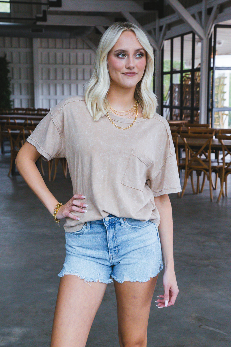 Ontario Oversized Tee, Taupe