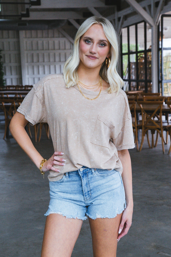 Ontario Oversized Tee, Taupe