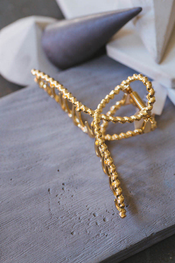 Rope Chain Hair Clip, Gold | BRACHA